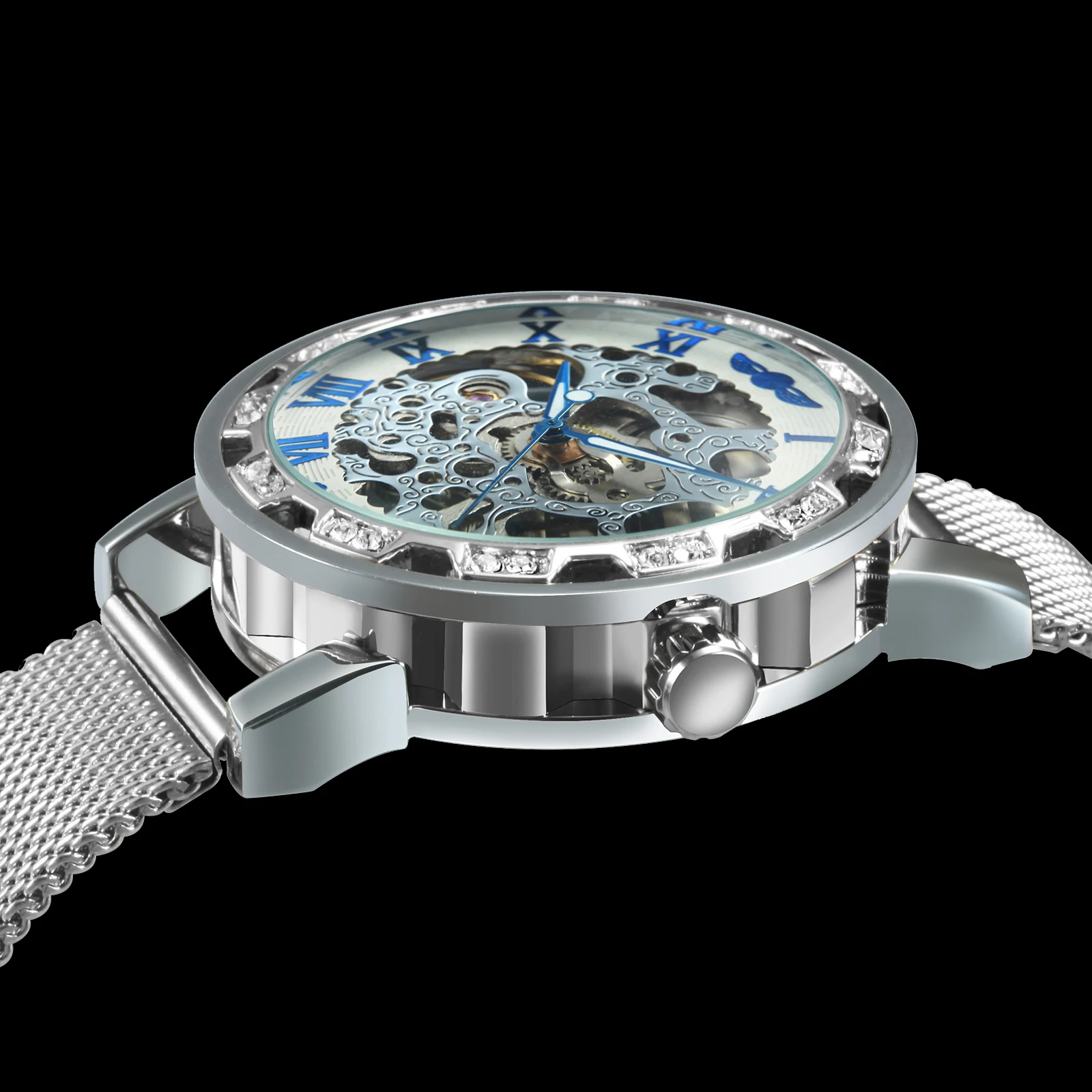 Часы наручные WINNER Мужские механические брендовые Роскошные ультратонкие модные