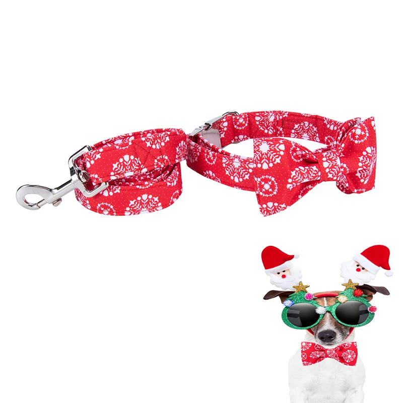 Christmas Dog Collar Leash Christmas Collar Leash Set Dog Collars