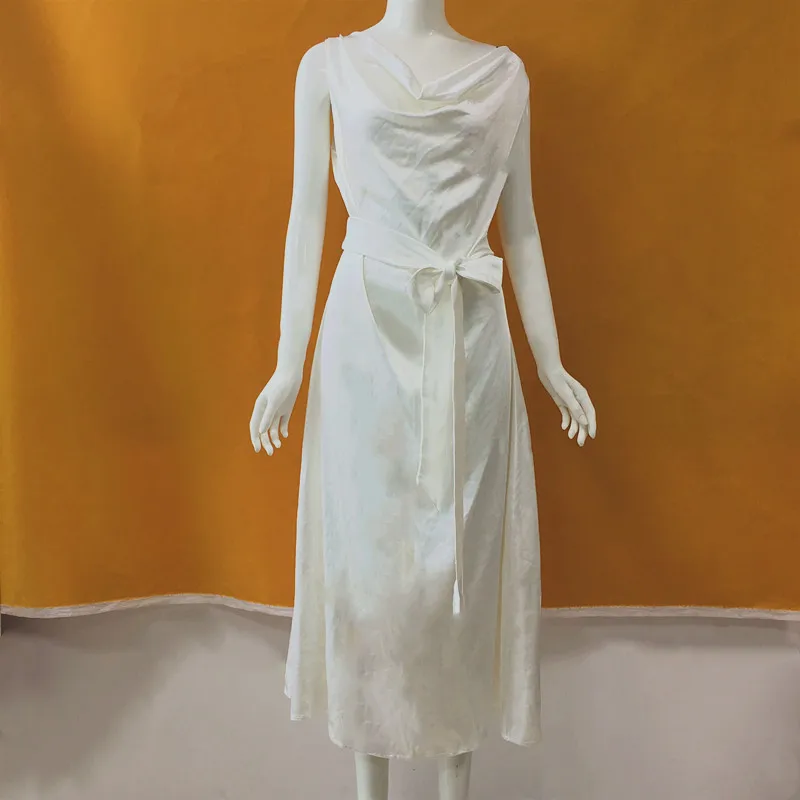 Летняя элегантная драпировка Vestidos без рукавов пляжные вечерние женские платье для отпуска