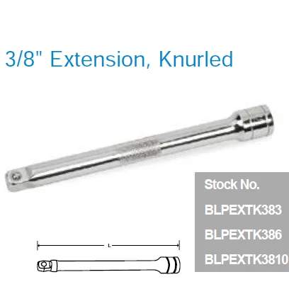 Blue-point/оснастка на BLPEXTK3810 3/" расширение, рифленая синяя точка оснастка на ручные инструменты
