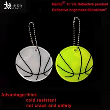 MEILITE 500 свеча свет мягкий ПВХ отражающий кулон Баскетбол Шарм сумка вешалка для аксессуаров брелок с отражателем для безопасности дорожного движения