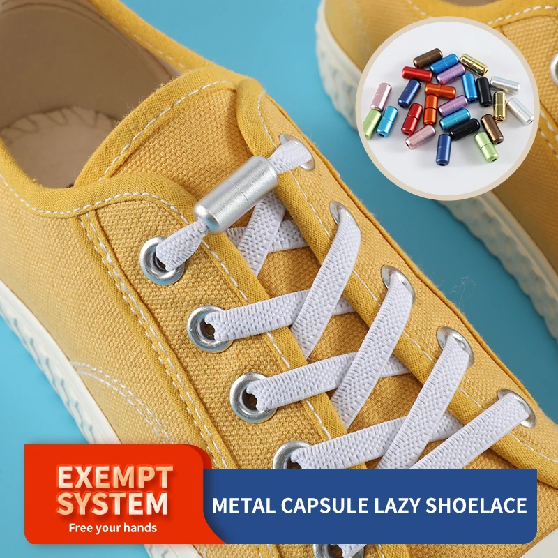 

1Pair Multicolour Lazy Elastic Shoe Laces No tie Shoelaces For Kids and Adult Sneakers Shoelace Quick Laces 13 Color Shoestrings