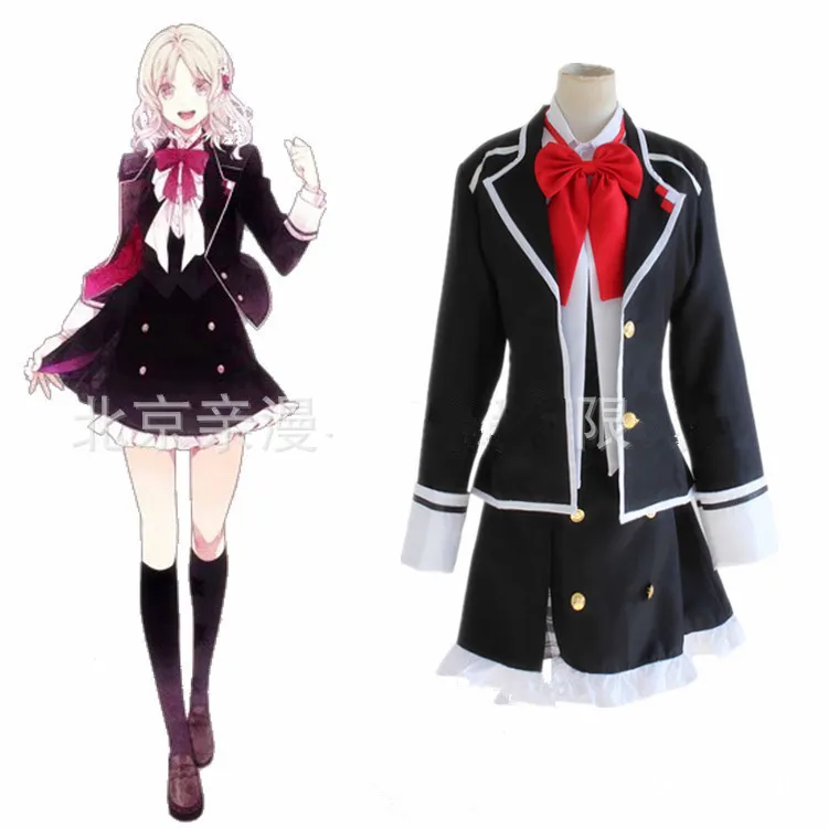 DIABOLIK LOVERS Komori Yui школьная форма карнавальный костюм платье для косплея наряд