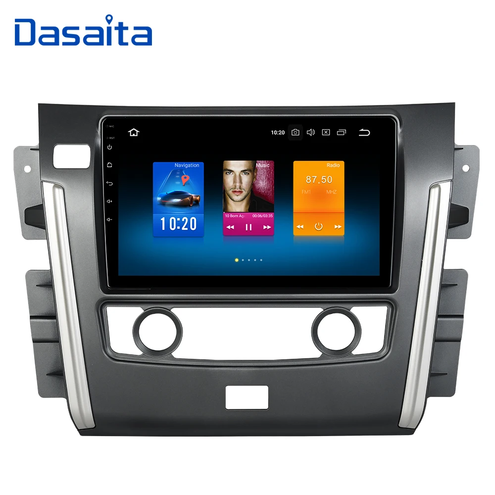 Dasaita радио авто Multimidia Android 9,0 для Nissan Patrol gps автомобиля Bluetooth 10," ips сенсорный экран 1024*600