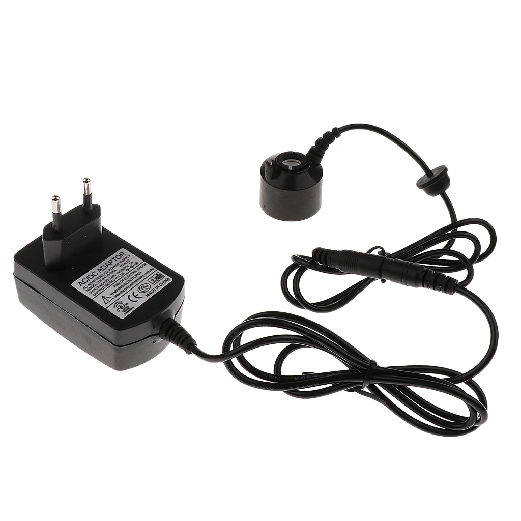 1-Head Black Mist Maker Fog Machine Atomizer Fogger Water Fountain EU Plug