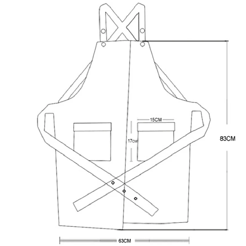 Botique-Stylist Apron Adjustable Unisex Cobbler Uniforms with Pockets Art Smock Aprons for Women Beauticians for Workwear