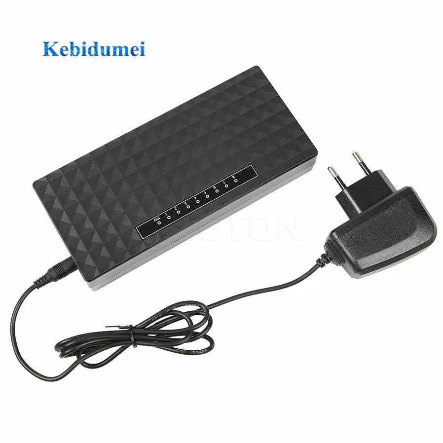 Умный гигабитный коммутатор Kebidumei с 8 портами 10/100/1000 Ethernet сетевой концентратор Lan