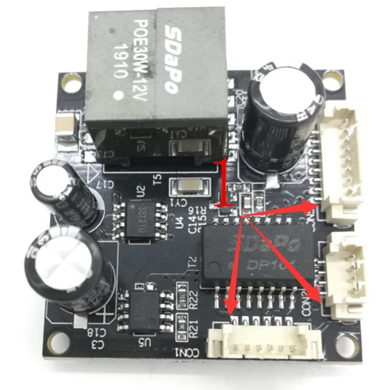 Retail SDAPO PM3812AT 2A Isolated Industrial-Grade Temperature-Resistant POE Module 25.5W