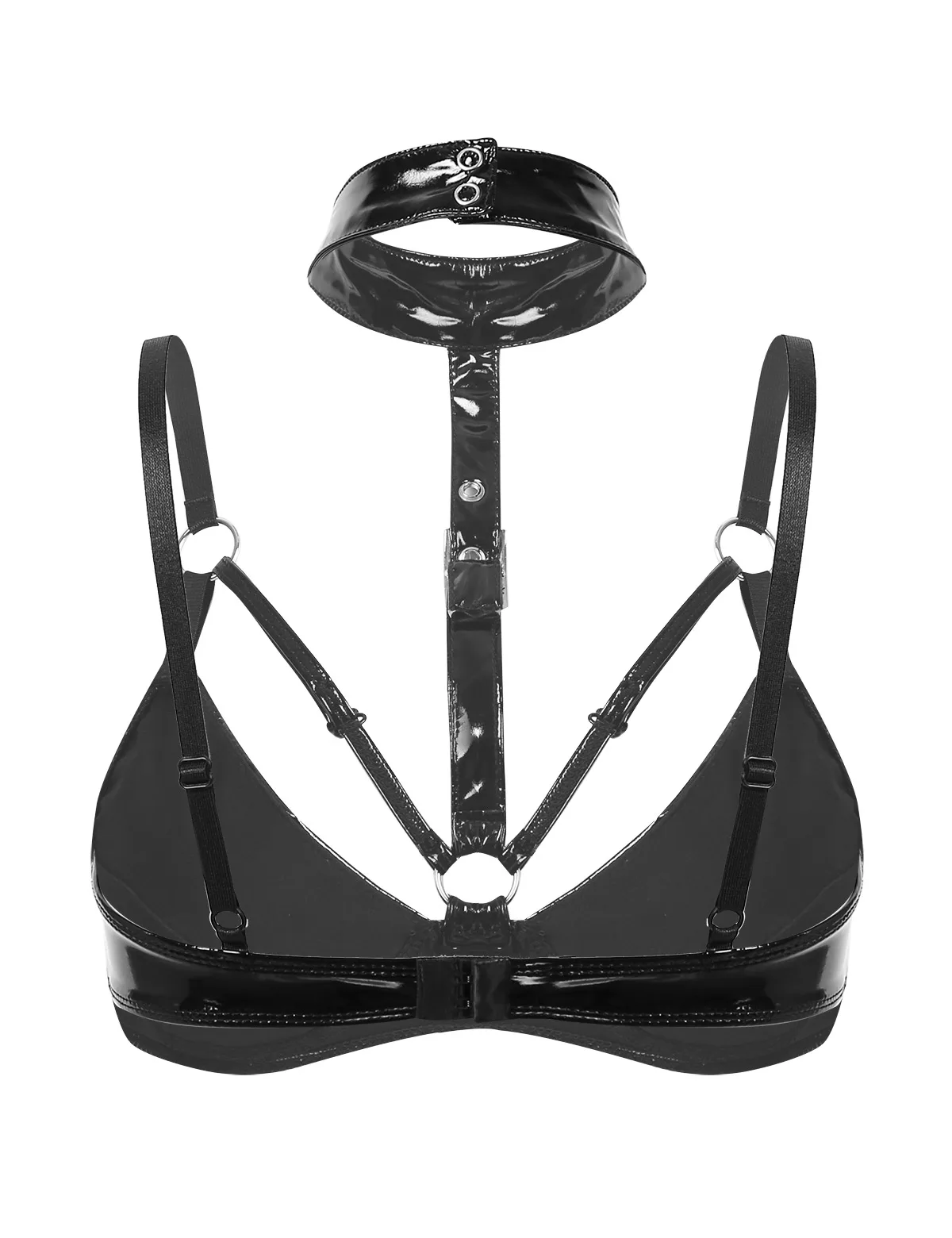 Женский латексный бюстгальтер топ для секса сексуальное нижнее белье из