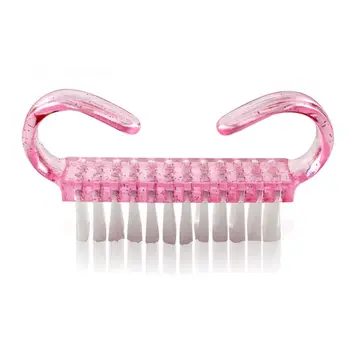 

2Pcs Nail Art Plastic Cleaning Brush Finger Nail Care Dust Clean Handle Scrubbing Brush Tool File Manicure Pedicure FreeShipping