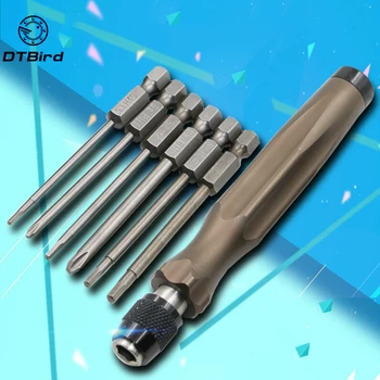 

Manual Screwdriver Package With 6PCS Batch Head Combined Tool With Six Corner Screwdriver With Magnetic Batches