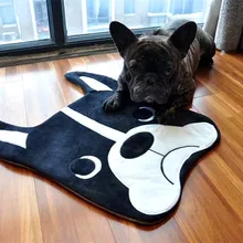 Мультяшный милый плюшевый коврик с бульдогом, милый коврик для ног, собачий коврик для домашних животных, коврик для ползания ребенка, украшение детской комнаты, коврики для ванной комнаты