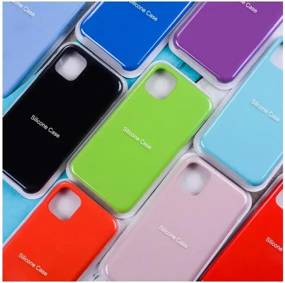 

Original Official Silicone Case Not Logo For Apple iPhone 7 8 Plus 6 6s Liquid Case For iPhone X XR Xs Max Cover With Retail Box