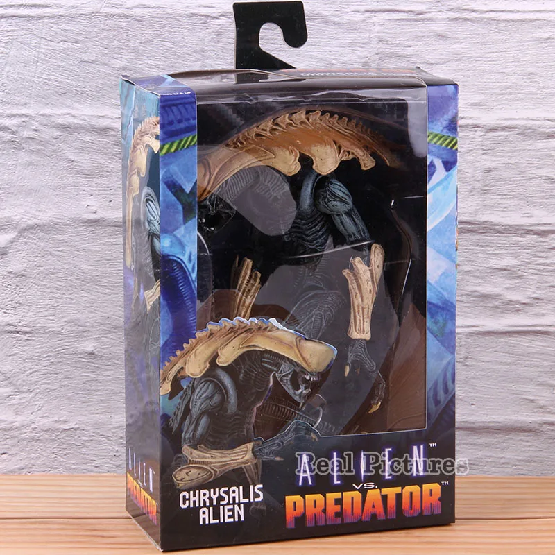 AVP Aliens VS Predator NECA Arachnoid/Chrysalis/бритва когти Alien NECA фигурка ПВХ Коллекционная модель игрушка в подарок - Цвет: A with colorful box
