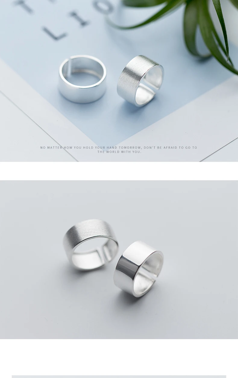 MloveAcc кольца из стерлингового серебра 925 для женщин простое геометрическое кольцо женский дизайн круглые модные украшения Рождественский подарок