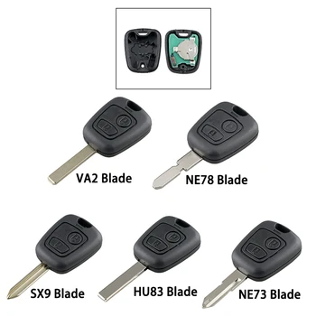 

2 Buttons Smart Car Key For Citroen C1 C2 C3 C4 Saxo Picasso Xsara Picasso Peugeot 106 206 306 307 107 207 407 Partner 433MHz