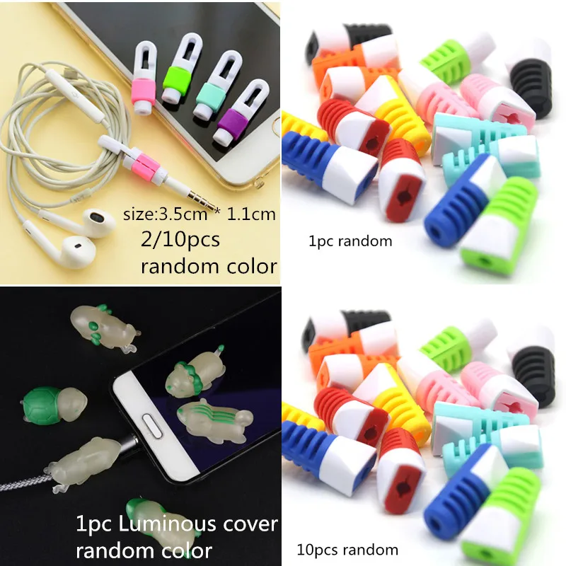 

1/2/10pcs Charging Cable Protector Saver Cover For iPhone USB Charger Cable Cord USB Earphone Cover