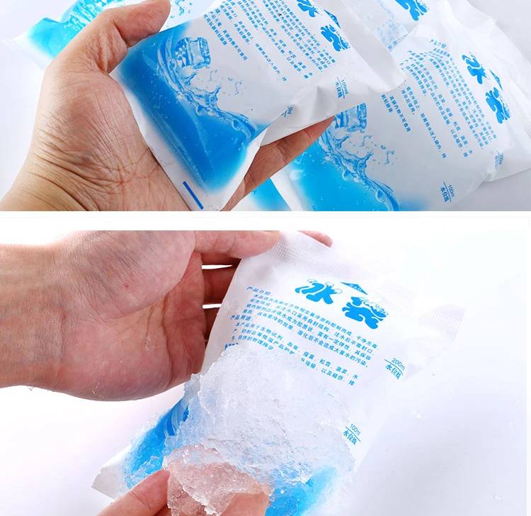 5pcs/lot Reusable 600ml Ice Bag Water Injection Ease Pain Icing Cooler Bag Drinks Refrigerate Food Keep Fresh Gel Dry Ice Pack