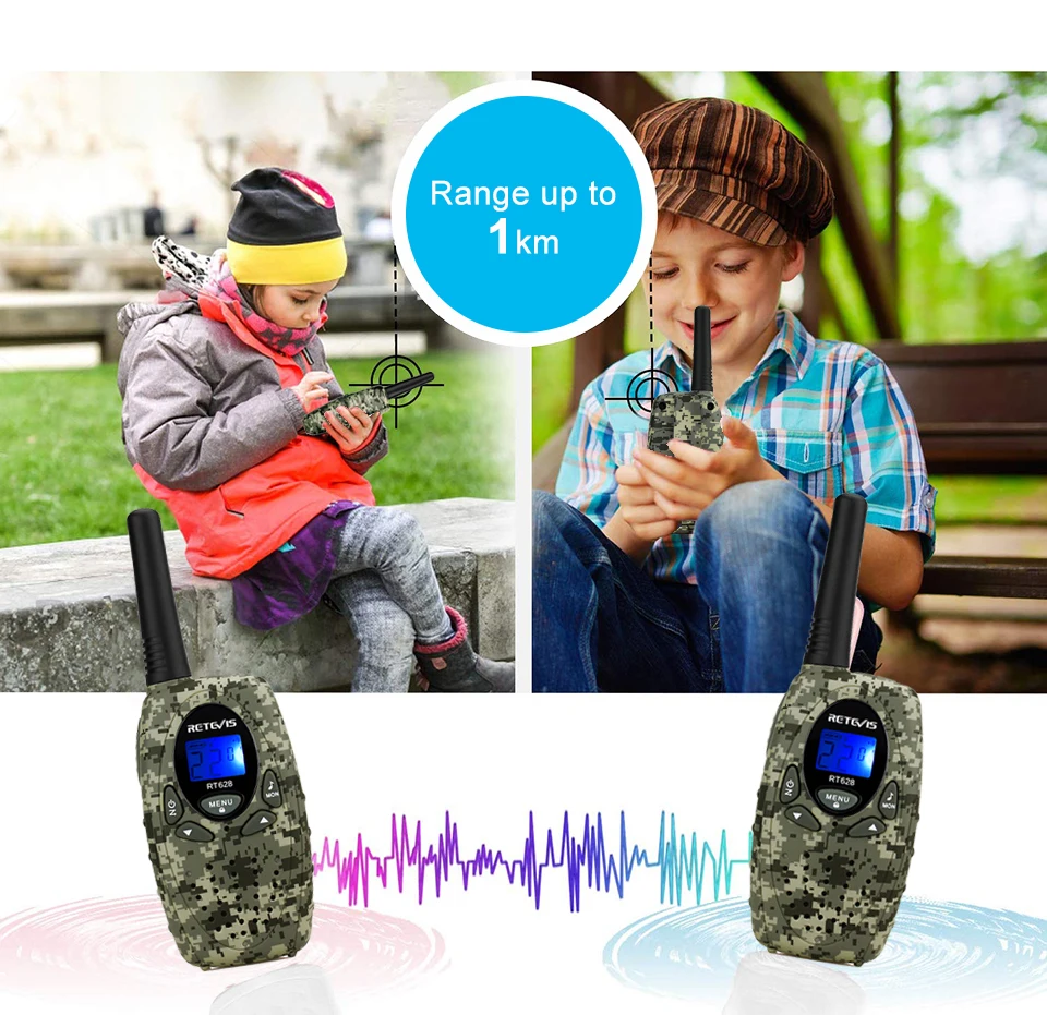 Retevis RT628 Walkie Talkie Children 2pcs PMR446 Kids Walkie-talkie Birthday Christmas Gift for Boy Girl Toy Radio Communicator long distance walkie talkie