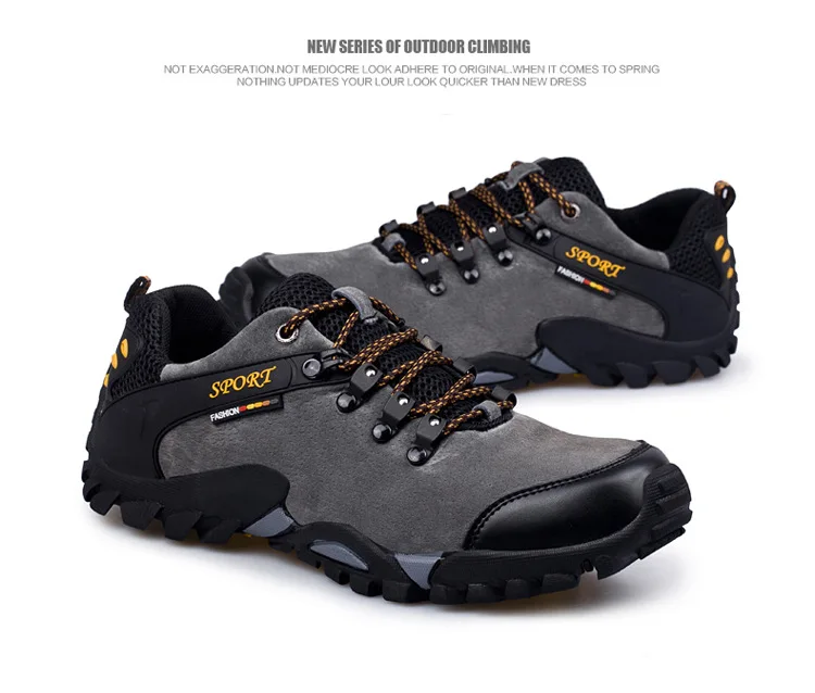 Большие размеры 39-46, мужские походные кроссовки, мужская прогулочная обувь, многофункциональная дышащая водонепроницаемая Мужская походная обувь