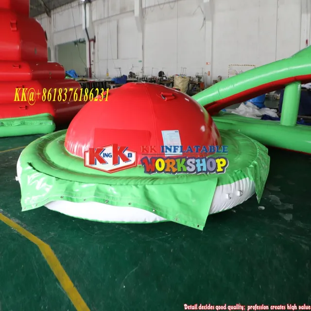 Commercial Towable Tube Inflatable UFO Disco Boat Water Toy Sport Game Water Obstacle Course 2