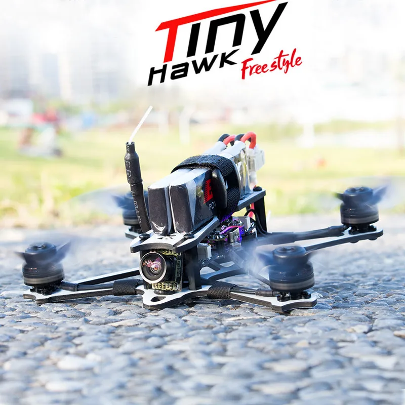

EMAX Tinyhawk Freestyle 115mm 2.5inch F4 5A ESC FPV Racing RC Drone BNF Version Frsky Compatible Cine Whoop Drone