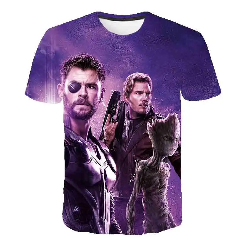 

Boys Fashion 3D Print Avengers T-shirt Summer Casual Short Sleeve Children's T-Shirt Clothing