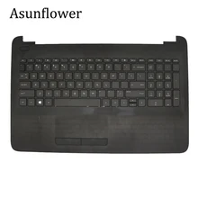 Asunflower Упор для рук верхний чехол для hp 15-AC 15AC 15-AF 15-AF130NR и Упор для рук верхний Чехол W/клавиатура Touc hp ad 813974-001 аккумулятор большой емкости C она