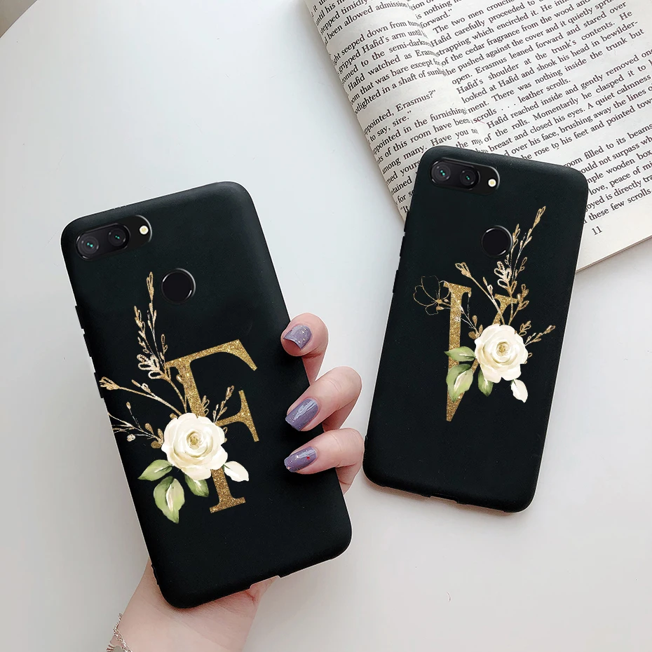 Cute Letters Silicone Soft Phone Case - Back Cover s