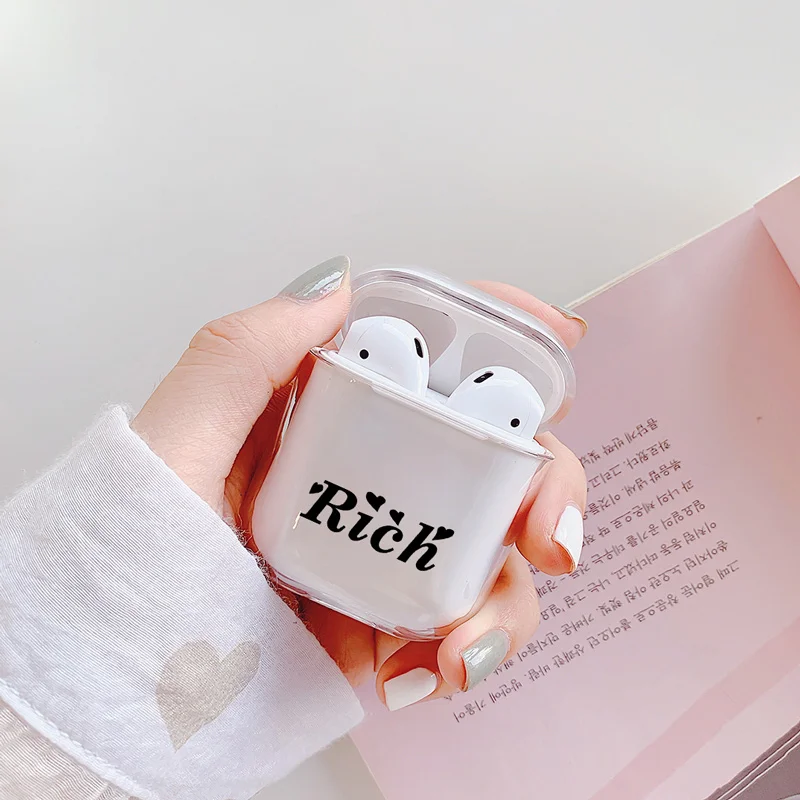 Мягкий силиконовый милый Чехол Air Pods для Apple Airpods, роскошный чехол с рисунком, простой прозрачный чехол Airpods, аксессуары для наушников