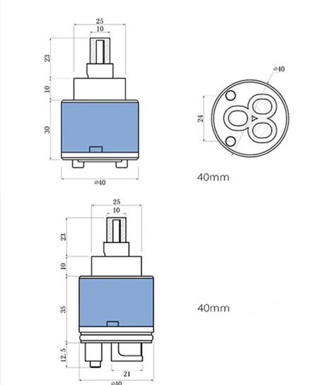 Керамический картридж испанский известный бренд SEDAL 35 мм/40 мм Высокий кран керамический картридж кран клапан кран аксессуары
