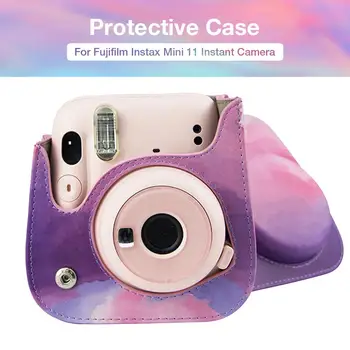 

Camera Package Protective Case Portable Soft PU Leather Bag With Adjustable Shoulder Strap For Fujifilm Instax Mini 11 Camera
