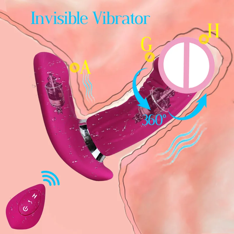 Вращающийся на 360 градусов Вибрационный носимый фаллоимитатор вибратор взрослые