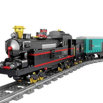 

841+Pcs City Railway Train YueJin Train Track Sets Building Blocks Toy With Light And Music For Children Toys - Dynamic Version