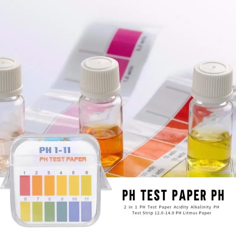 Тест качества воды Бумага отличные химические растворители и бумага 1-11 12,0-14,0 PH значение щелочности твердость тест-полоска