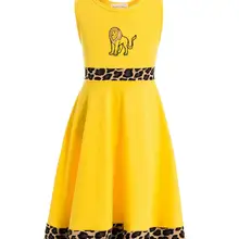 Simba/платья для детей; костюм льва для девочек; детское нарядное платье на Хэллоуин; платье с изображением Льва для девочек; костюм Симбы