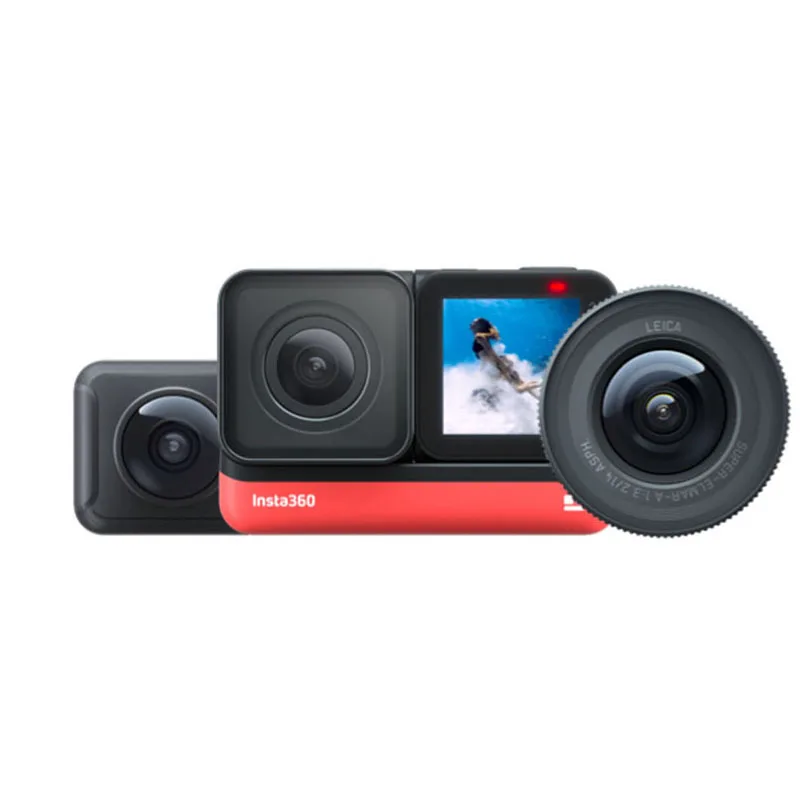 Insta360 ONE R новая спортивная Экшн камера 5 7 K 360 4K 1 дюймовая широкоугольная
