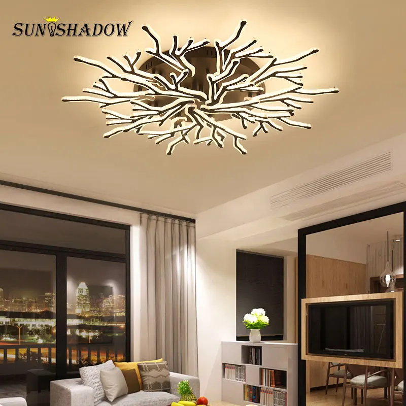 

Led Modern Chandelier Light 110v 220v Black Lamp For Living room Bedroom Dining room Kitchan Corridor Home Lighting fixtures