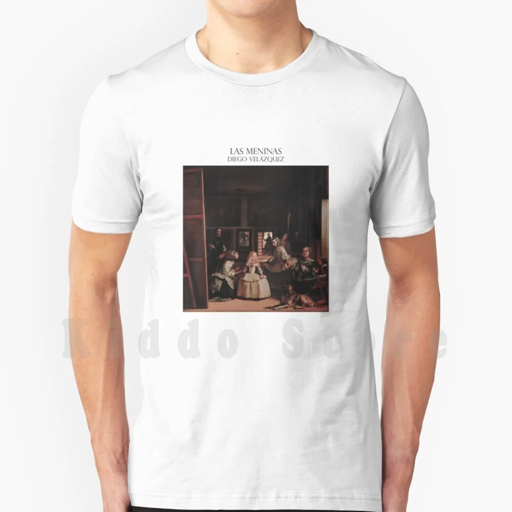 Maglietta Las Meninas Di Catenina Velazraccia Fai-Da-Te Grande Formato 100% Cotone Las Meninas Diego Velazda-Te Dipinti Famosi Pittura Famosa