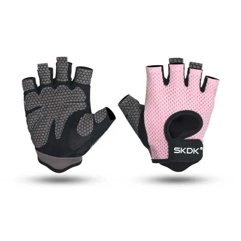 Unisex Half Finger Workout Gloves Weight Lifting Sports Training Non-Slip Mitten