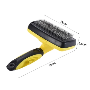 

Pet Self Cleaning Slicker Brush Grooming Brush Tools for Cats Dogs with Long/Short Fur Stainless Steel Gently Pet Accessories