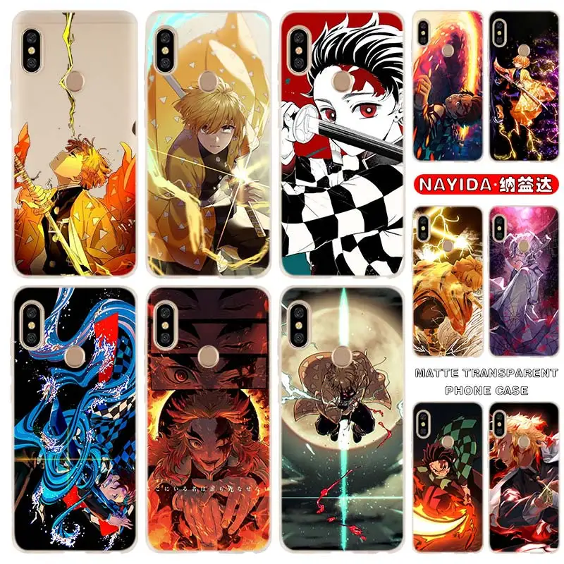Мягкий силиконовый чехол для Xiaomi Redmi 9A 8A 7A 6A 9at 6pro Note 9 8 7 6 5 Pro 9a 8t чехлы kimetsu no yaiba