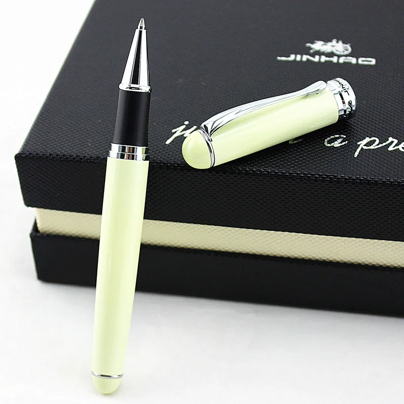 Jinhao X750 глянцевая металлическая шариковая ручка цвета слоновой кости