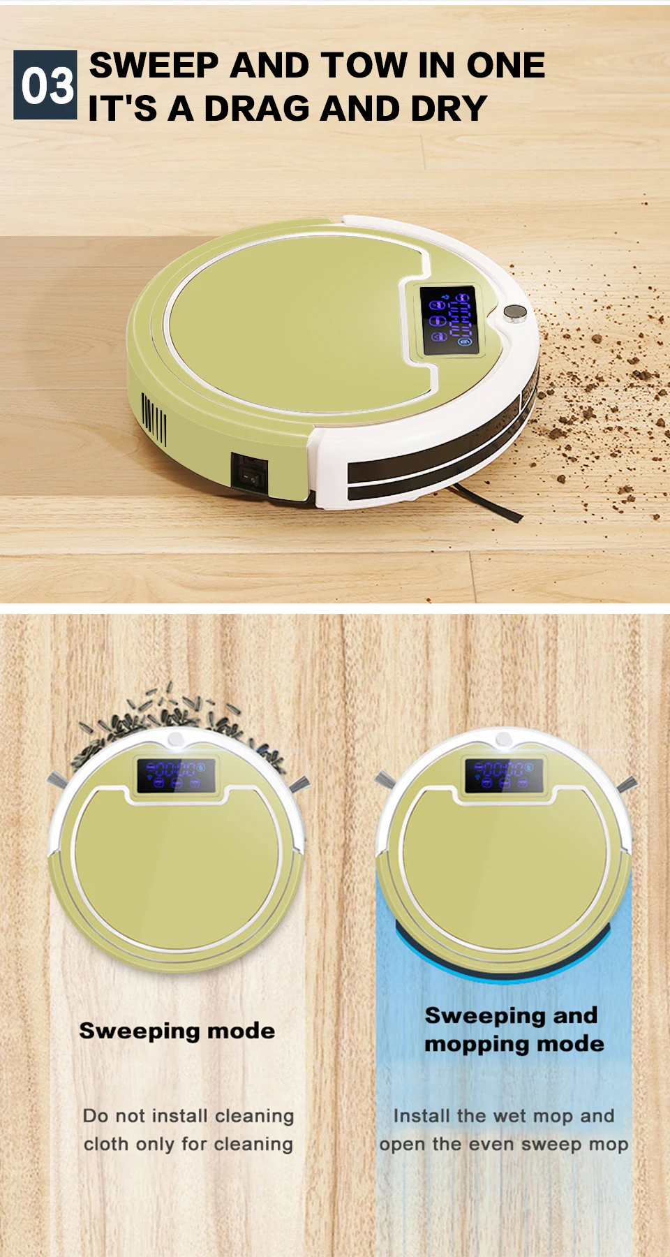 Hot Fully Automatic Planning Recharge Remote Control Smart Vacuum Cleaner Robot Mopping Sweeping Suction Vacuum Cleaner Robot