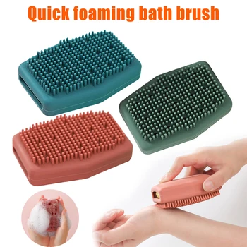 

Quick foam shower brush soft silicone friction bubble massage shower shower gel body cleaning bathroom suppliesPAK55