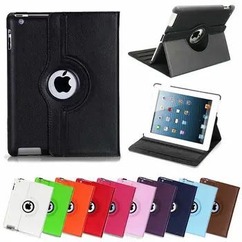 

For ipad 12.9"2019 360 Degree Rotating Stand Pu Leather Tablet Case Protective Cover for ipad 10.2" 2019 With Auto Sleep Case