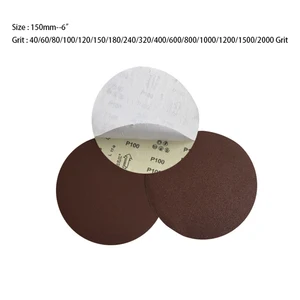 150mm Sanding Discs 6  Self-Adhesive Sandpaper 40/60/80/100/120/15 0/180/240/320/400/6 00/800/1000/1200/15 00/2000  Grit