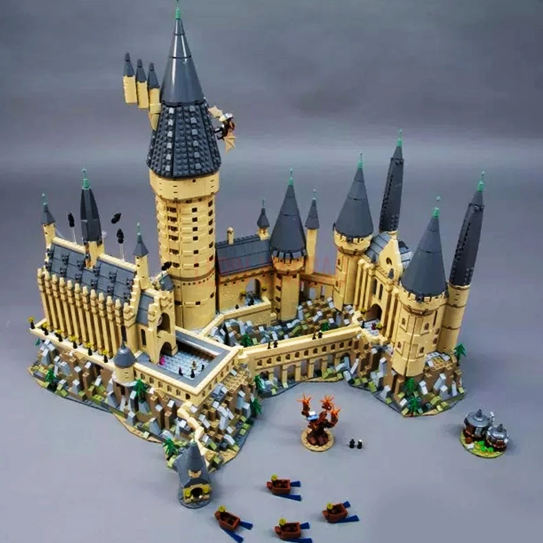 LP 16060 Гарри волшебный Поттер Hogwartsing замок совместимый LPing 71043 строительные блоки кирпичи Дети Развивающие игрушки DIY