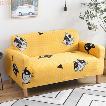 

Stretch Slipcovers Sectional Elastic Stretch Sofa Cover for Living Room Couch Cover L shape Armchair Cover Single/Two/Three seat