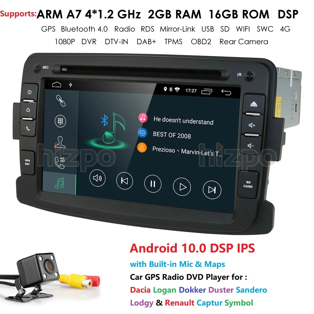 Автомобильный DVD-диск на Android 10,0 7 \1din для Dacia Logan Dokker Duster Sandero Lodgy & Renault Captur Symbol с 4G WIFI GPS Nav SWC RDS Pc Автомобильный DVD-диск на Android 10,0 7 \1din для Dacia Logan Dokker Duster Sandero Lodgy & Renault Captur Symbol с 4G WIFI GPS Nav SWC RDS Pc